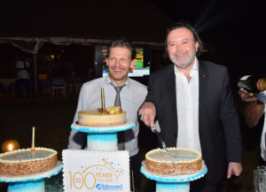 Bruno Boccard et Thomas Villeneuve (Boccard Côte d’Ivoire) célébrant nos premiers 100 ans à Abidjan